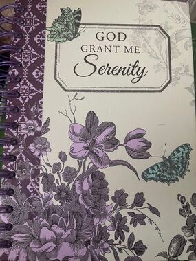 Spiral Notebook - Purple Floral Serenity Cover